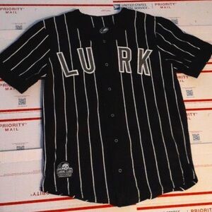 Lurk Black Striped Men's Dress Shirt